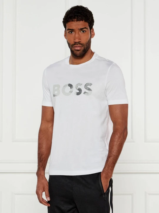 Zdjęcie produktu BOSS GREEN T-shirt Glamping | Regular Fit biały