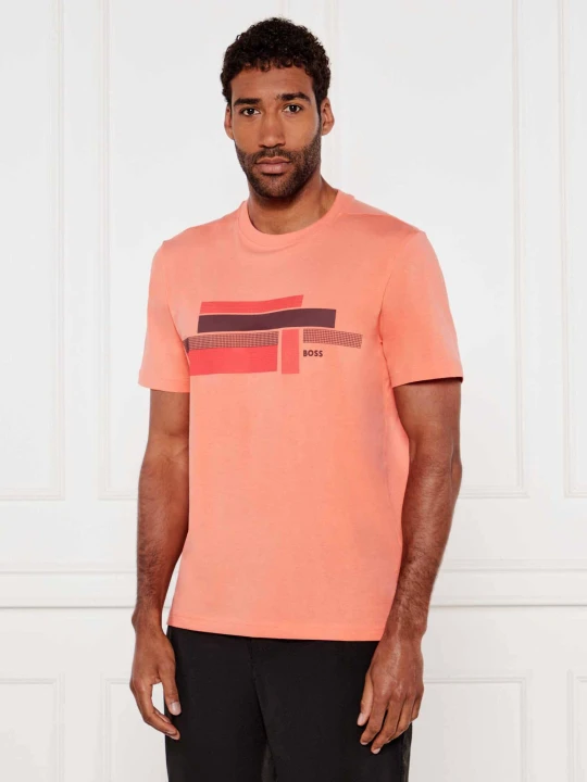Zdjęcie produktu BOSS GREEN T-shirt Glamping | Relaxed fit koralowy