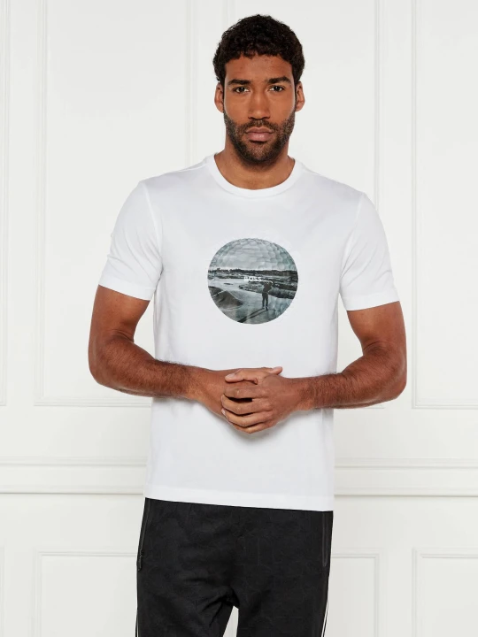 Zdjęcie produktu BOSS GREEN T-shirt Graphic Heritage | Regular Fit | stretch biały