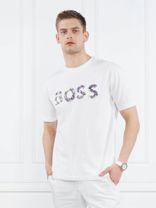 Zdjęcie produktu BOSS GREEN T-shirt LOTUS | Relaxed fit biały