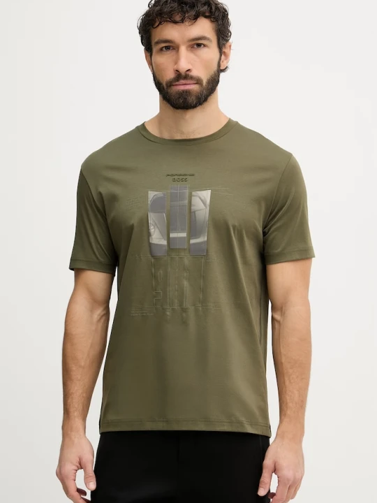 Zdjęcie produktu BOSS Green t-shirt męski bawełniany BOSS X PORSCHE