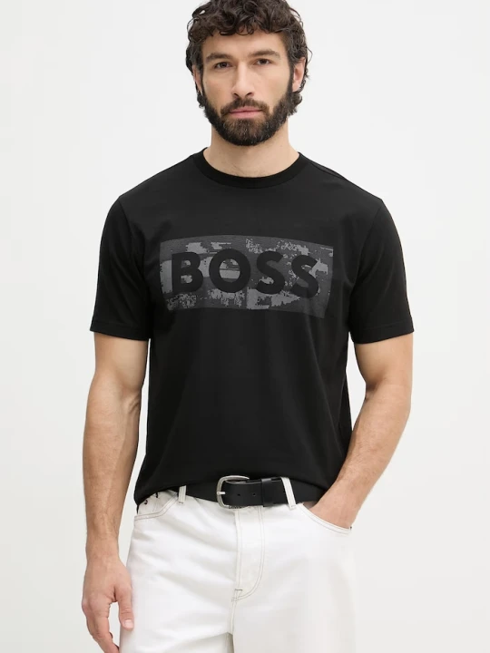 Zdjęcie produktu BOSS Green T-shirt męski z bawełną czarny