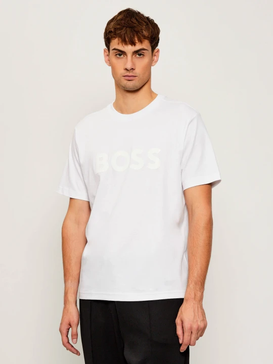 Zdjęcie produktu BOSS GREEN T-shirt Mirror Iconic | Regular Fit biały