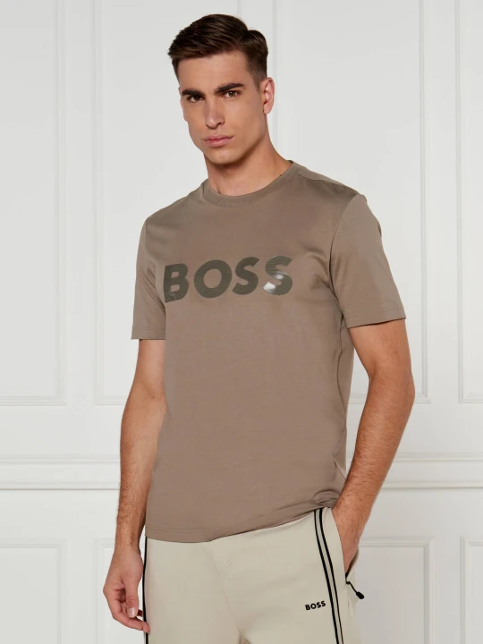 Zdjęcie produktu BOSS GREEN T-shirt Mirror | Regular Fit beżowy