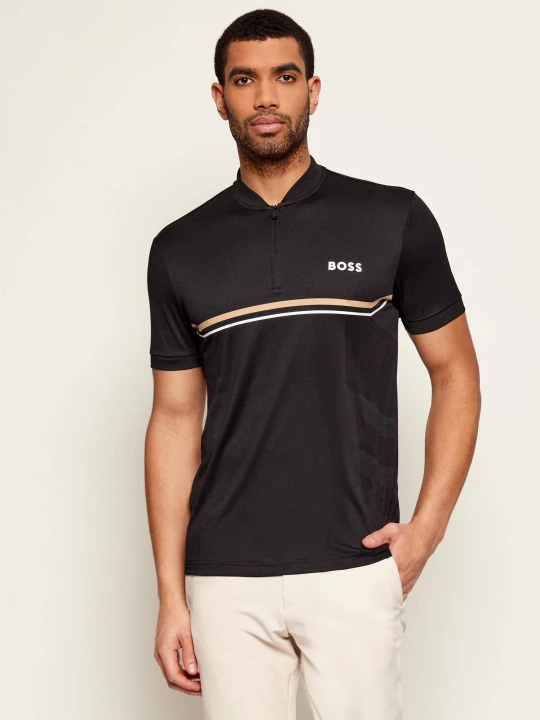Zdjęcie produktu BOSS GREEN T-shirt PL_TOC Spin | Slim Fit czarny