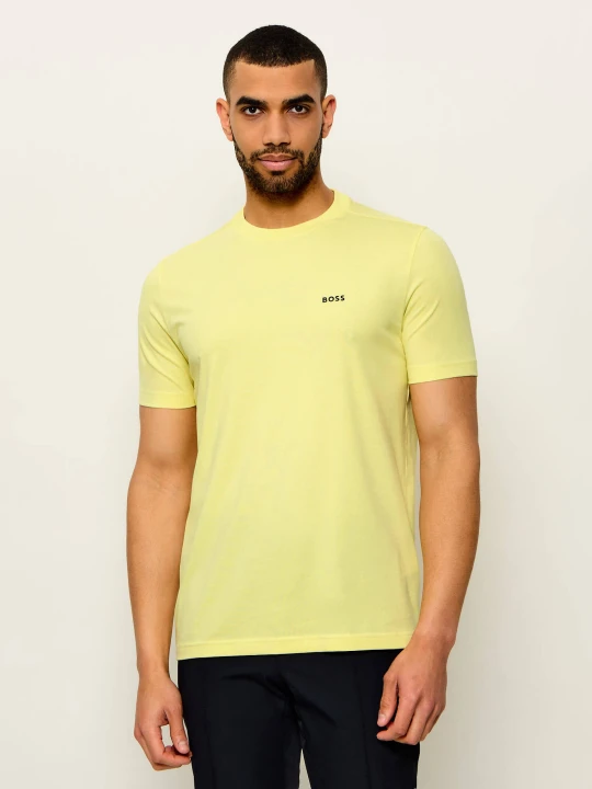 Zdjęcie produktu BOSS GREEN T-shirt | Regular Fit | stretch żółty