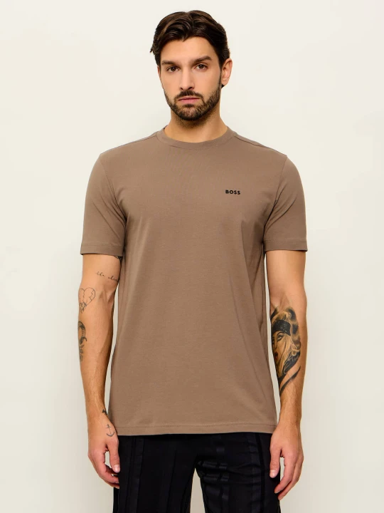 Zdjęcie produktu BOSS GREEN T-shirt | Regular Fit | stretch brązowy