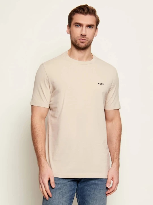 Zdjęcie produktu BOSS GREEN T-shirt | Regular Fit | stretch beżowy