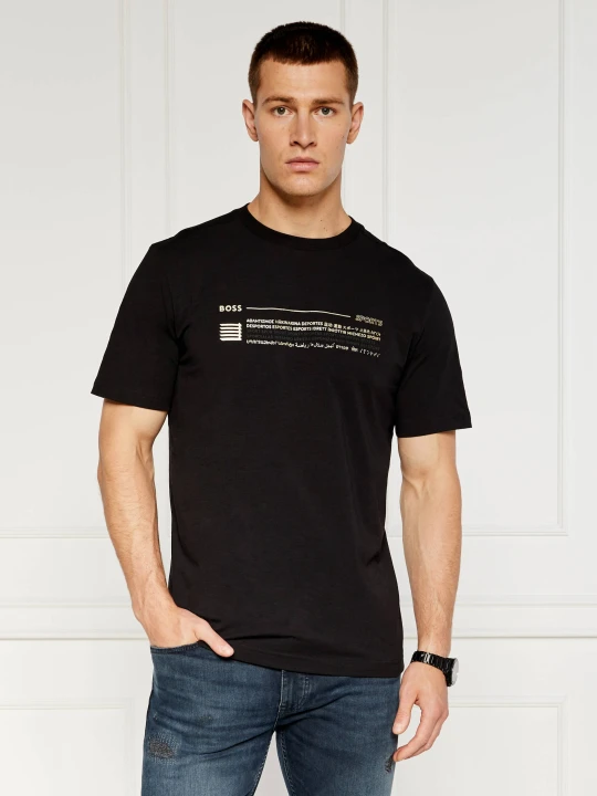 Zdjęcie produktu BOSS GREEN T-shirt | Regular Fit | stretch czarny