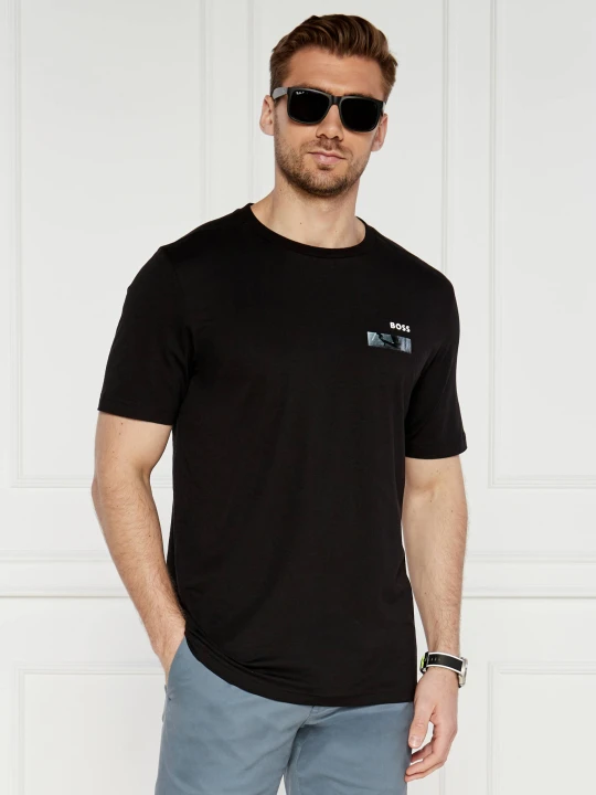 Zdjęcie produktu BOSS GREEN T-shirt | Regular Fit | stretch czarny