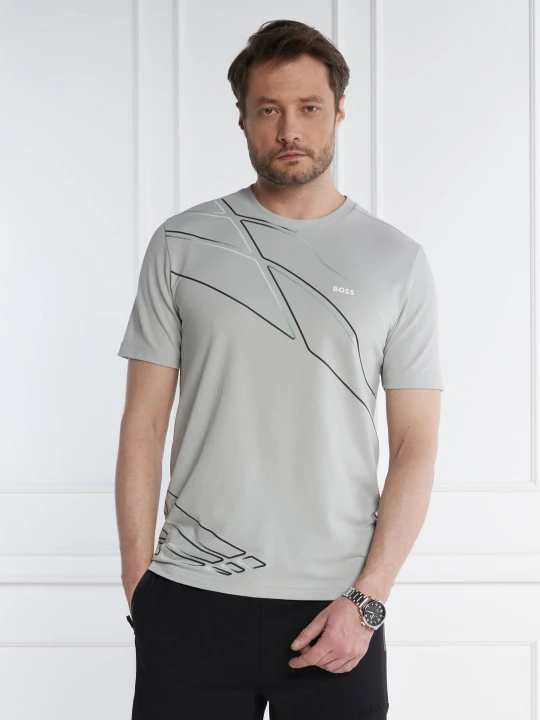 Zdjęcie produktu BOSS GREEN T-shirt | Regular Fit | stretch szary
