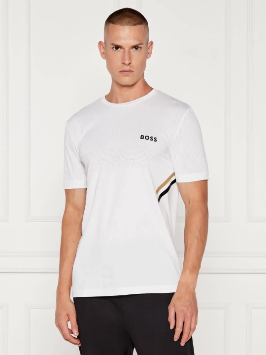 Zdjęcie produktu BOSS GREEN T-shirt Tech TOC | Slim Fit biały