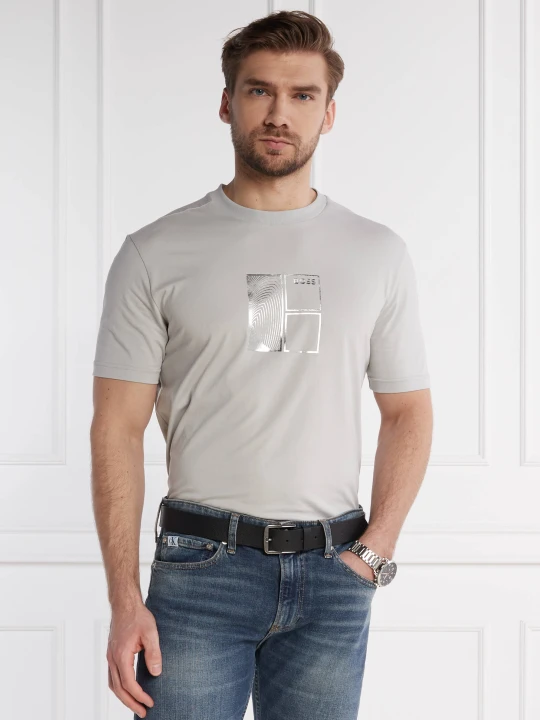 Zdjęcie produktu BOSS GREEN T-shirt Tee 5 | Regular Fit | stretch szary