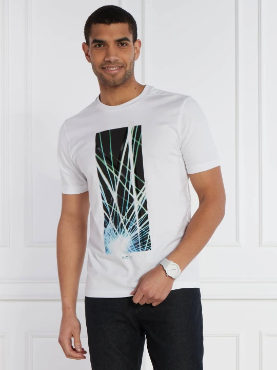 Zdjęcie produktu BOSS GREEN T-shirt Tee 6 | Regular Fit | stretch biały