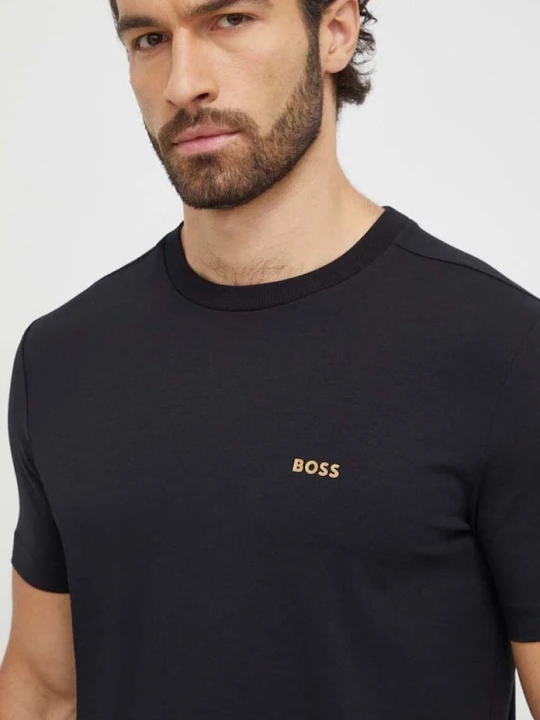 Zdjęcie produktu BOSS Green T-shirt męski bawełniany z elastanem Tee czarny
