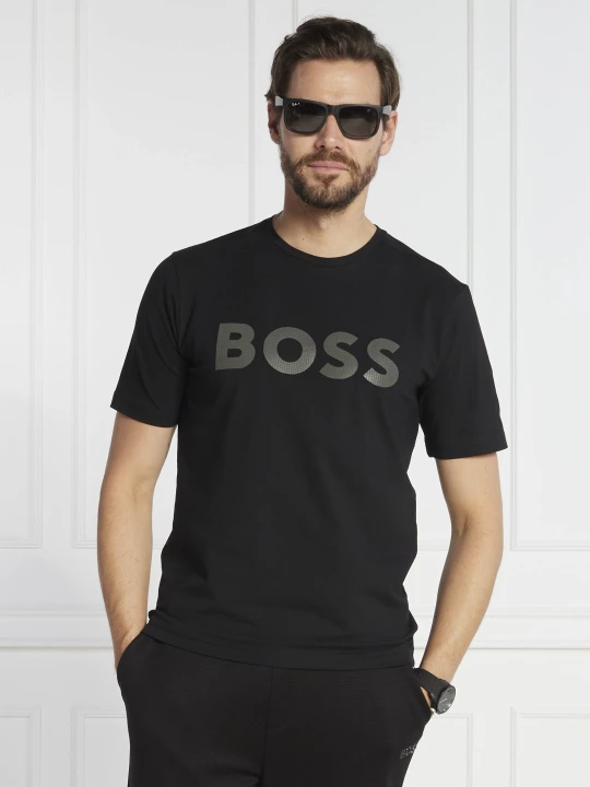 Zdjęcie produktu BOSS GREEN T-shirt Tee 8 | Slim Fit | stretch czarny