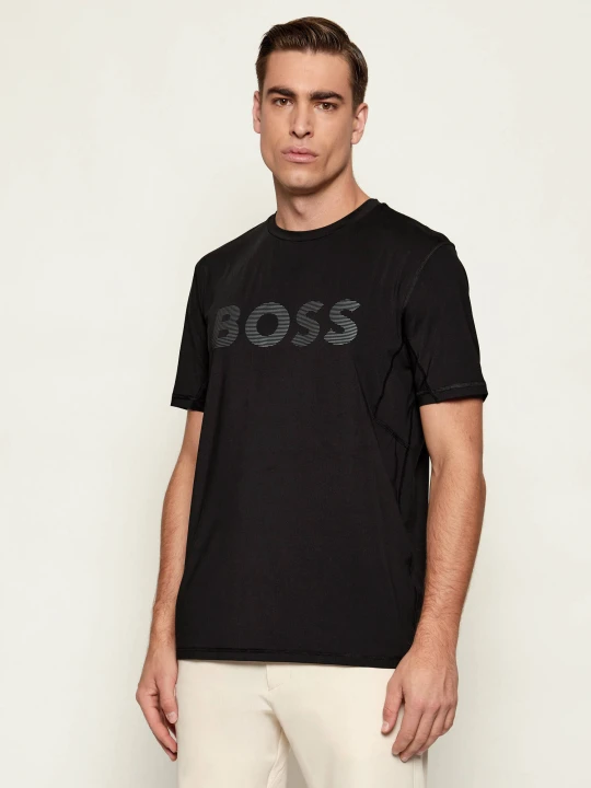 Zdjęcie produktu BOSS GREEN T-shirt Tee Active | Slim Fit | stretch czarny