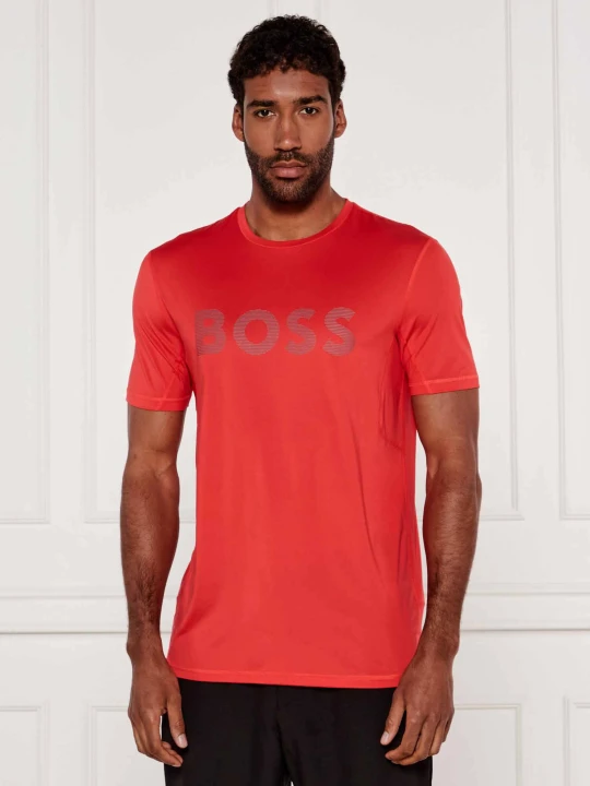Zdjęcie produktu BOSS GREEN T-shirt Tee Active | Slim Fit | stretch czerwony