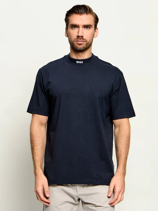 Zdjęcie produktu BOSS GREEN T-shirt Tee Collar | Loose fit | stretch granatowy