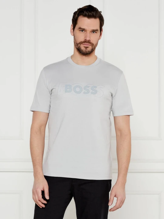 Zdjęcie produktu BOSS GREEN T-shirt Tee DropNeedle | Regular Fit popielaty