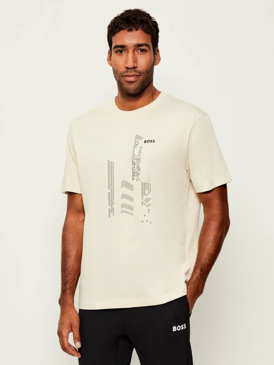 Zdjęcie produktu BOSS GREEN T-shirt Tee GRX Zone | Relaxed fit beżowy