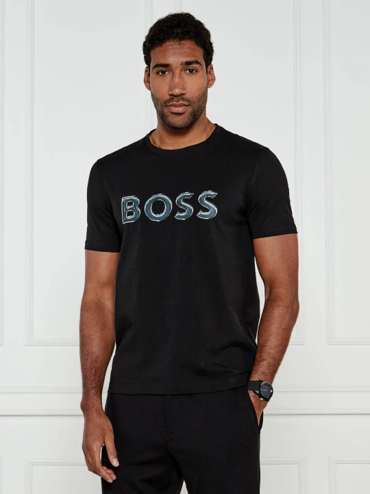Zdjęcie produktu BOSS GREEN T-shirt Tee Logo | Regular Fit | stretch czarny