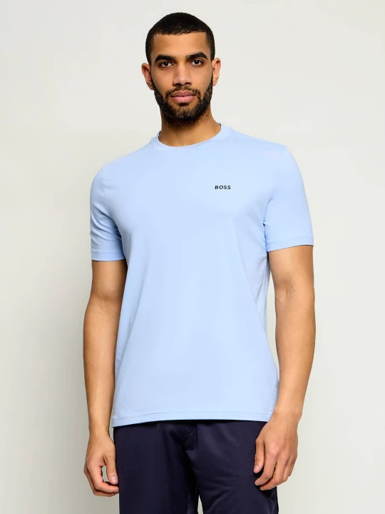Zdjęcie produktu BOSS GREEN T-shirt Tee | Regular Fit | stretch błękitny