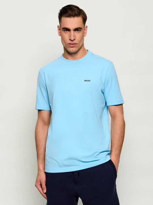 Zdjęcie produktu BOSS GREEN T-shirt Tee | Regular Fit | stretch błękitny
