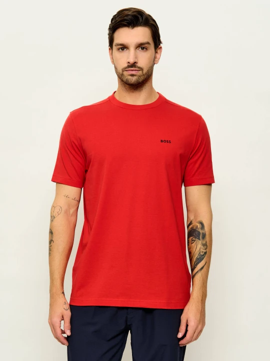 Zdjęcie produktu BOSS GREEN T-shirt | Regular Fit | stretch czerwony