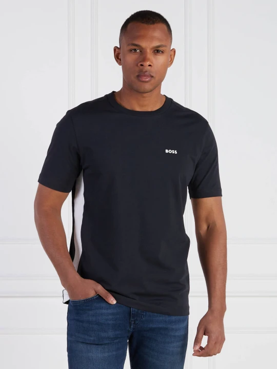 Zdjęcie produktu BOSS GREEN T-shirt Tee Tape | Custom fit granatowy
