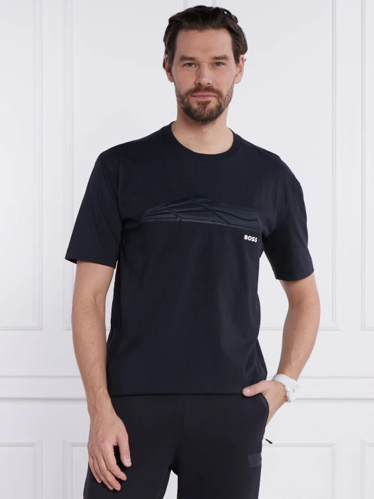 Zdjęcie produktu BOSS GREEN T-shirt Tee Titanium | Regular Fit granatowy