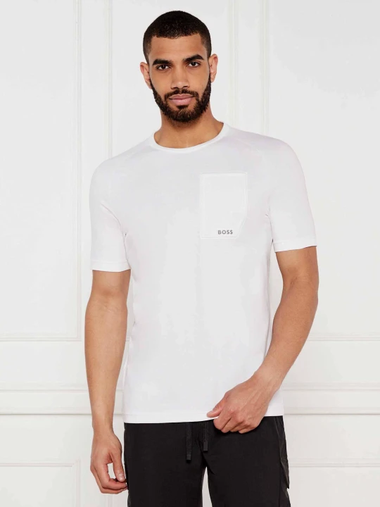 Zdjęcie produktu BOSS GREEN T-shirt Tee Urban Tech | Regular Fit | stretch biały