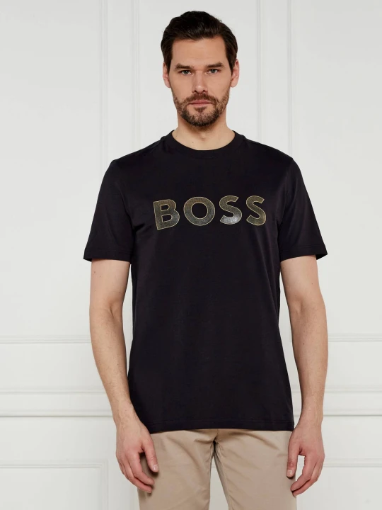 Zdjęcie produktu BOSS GREEN T-shirt TL Logo | Regular Fit | stretch czarny