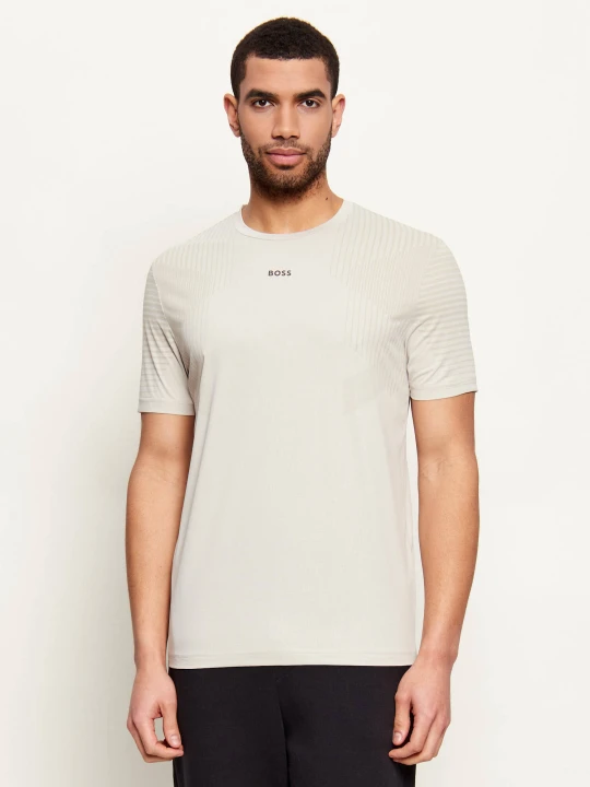 Zdjęcie produktu BOSS GREEN T-shirt TS_Active Push | Slim Fit beżowy