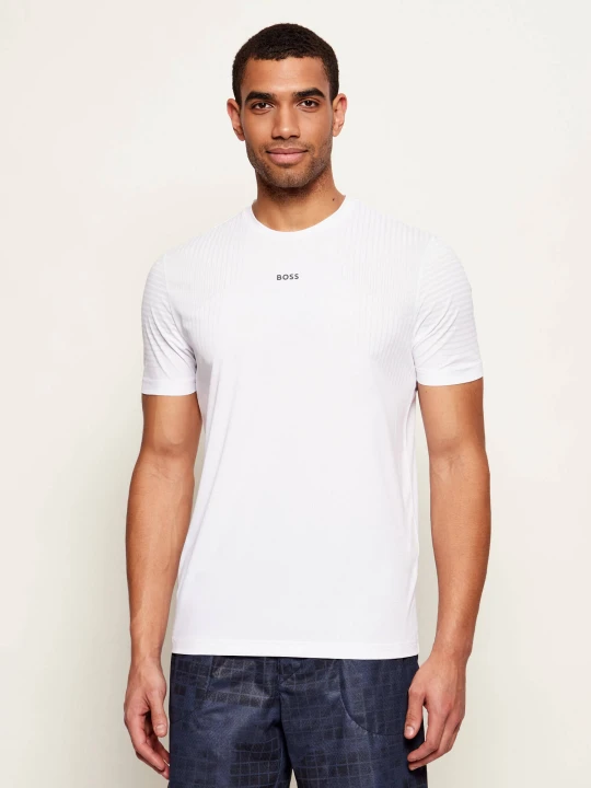 Zdjęcie produktu BOSS GREEN T-shirt TS_Active Push | Slim Fit biały