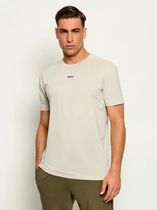 Zdjęcie produktu BOSS GREEN T-shirt TS_Active | Slim Fit | stretch beżowy