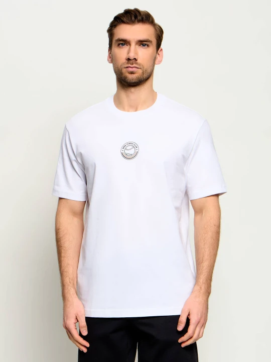 Zdjęcie produktu BOSS GREEN T-shirt TS_Boss Open | Relaxed fit | stretch biały