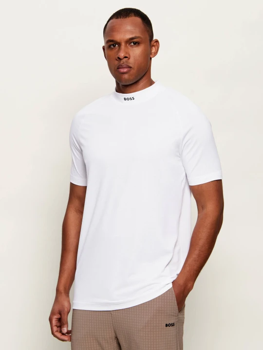 Zdjęcie produktu BOSS GREEN T-shirt TS_GOC Birdie Mock | Slim Fit biały