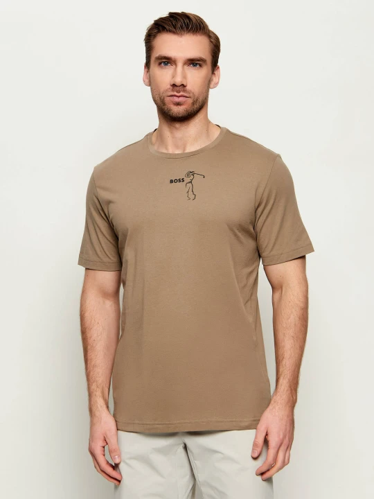 Zdjęcie produktu BOSS GREEN T-shirt TS_GOC Birdie | Relaxed fit beżowy