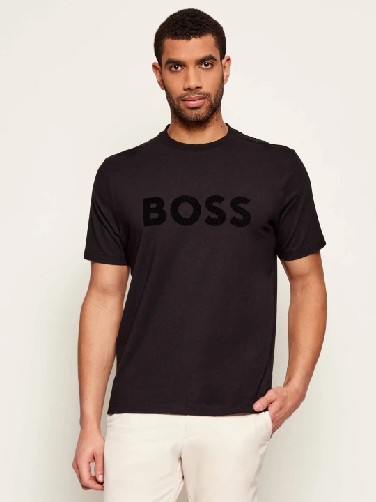 Zdjęcie produktu BOSS GREEN T-shirt TS_Iconic Logo | Regular Fit | stretch czarny