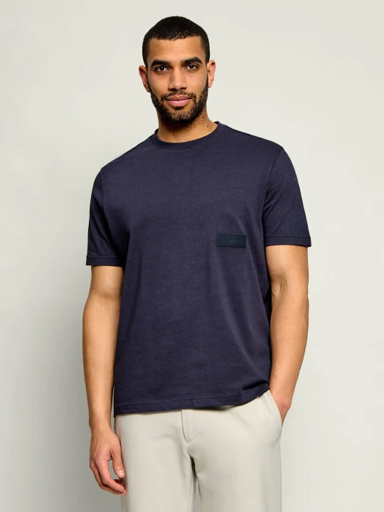 Zdjęcie produktu BOSS GREEN T-shirt TS_Structure | Regular Fit granatowy