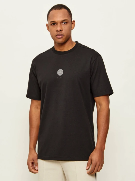 Zdjęcie produktu BOSS GREEN T-shirt TS_Terrace Graphic | Regular Fit | stretch czarny