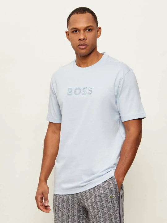 Zdjęcie produktu BOSS GREEN T-shirt TS_Terrace | Regular Fit błękitny