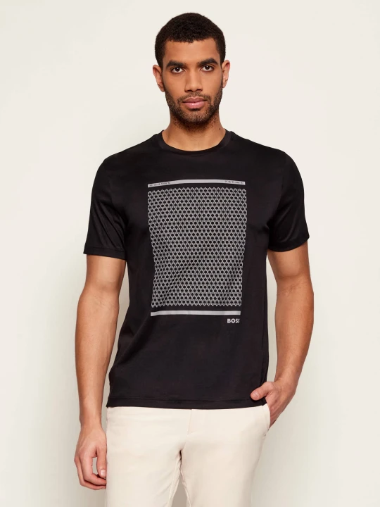 Zdjęcie produktu BOSS GREEN T-shirt TS_Tour Print | Regular Fit czarny