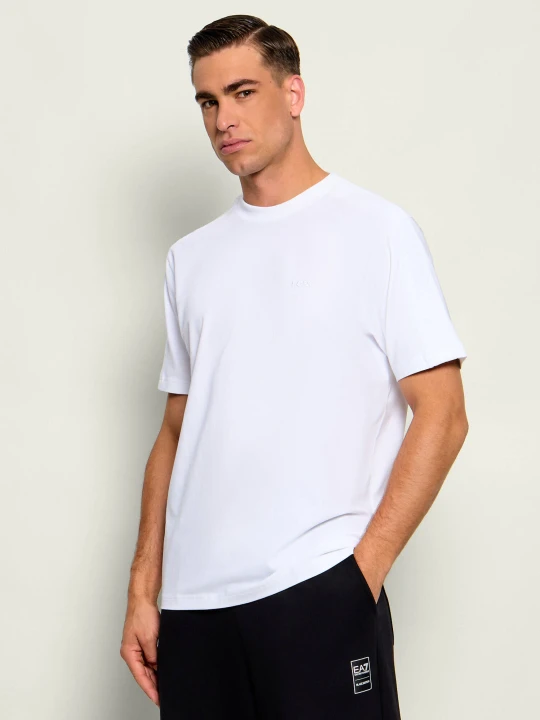 Zdjęcie produktu BOSS GREEN T-shirt TS_Union Tape | Regular Fit | stretch biały