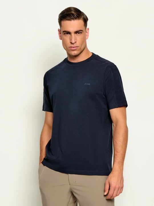 Zdjęcie produktu BOSS GREEN T-shirt TS_Union Tape | Regular Fit | stretch granatowy