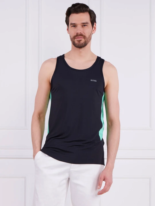 Zdjęcie produktu BOSS GREEN Tank top Active | Slim Fit granatowy