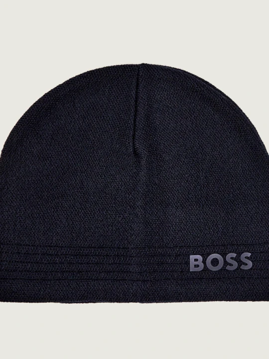 Zdjęcie produktu BOSS GREEN Wełniana czapka Afleece granatowy