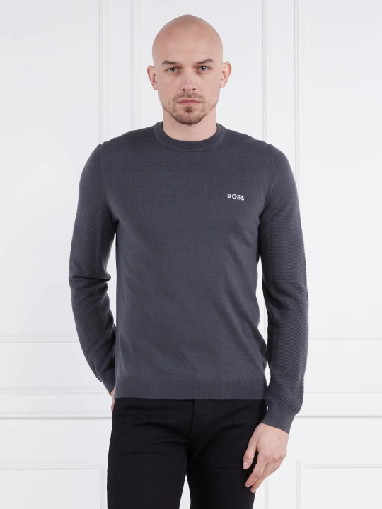 Zdjęcie produktu BOSS GREEN Wełniany sweter Romar | Regular Fit grafitowy