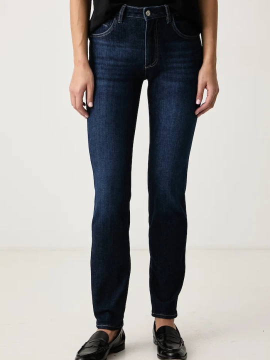 Zdjęcie produktu BOSS jeansy slim fit damskie STATE-SLIM 2.0 granatowy